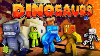 Thumbnail of the Minecraft Bedrock Marketplace product Dinosaurs HD created by The Lucky Petals.