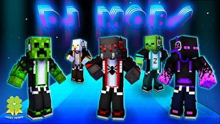 Thumbnail of the Minecraft Bedrock Marketplace product DJ Mobs created by The Lucky Petals.