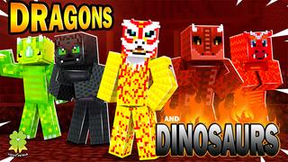 Thumbnail of the Minecraft Bedrock Marketplace product Dragons and Dinosaurs created by The Lucky Petals.