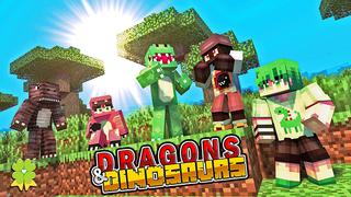 Thumbnail of the Minecraft Bedrock Marketplace product Dragons & Dinosaurs created by The Lucky Petals.