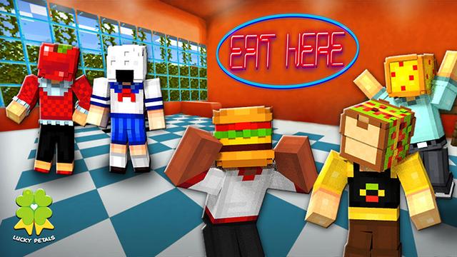 Thumbnail of the Minecraft Bedrock Marketplace product Eat Here created by The Lucky Petals.