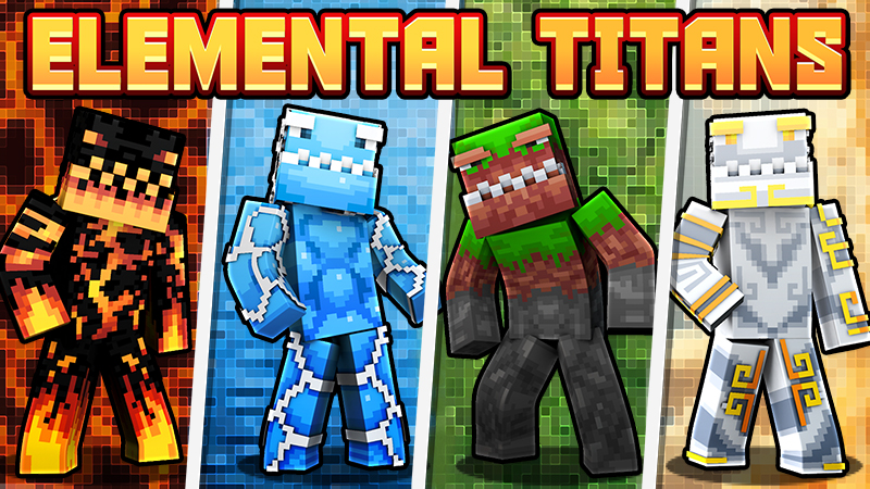 Thumbnail of the Minecraft Bedrock Marketplace product Elemental Titans created by The Lucky Petals.