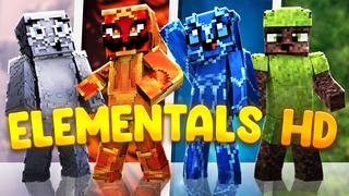 Thumbnail of the Minecraft Bedrock Marketplace product Elementals HD created by The Lucky Petals.