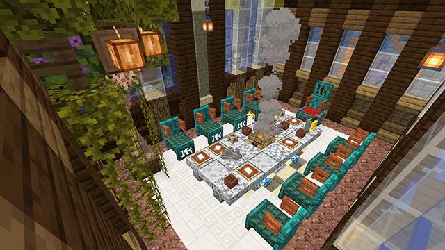 Screenshot of the Minecraft Bedrock Marketplace product Enchanted Castle created by The Lucky Petals.