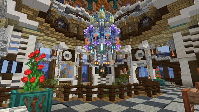 Screenshot of the Minecraft Bedrock Marketplace product Enchanted Castle created by The Lucky Petals.
