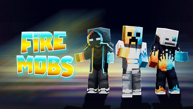 Thumbnail of the Minecraft Bedrock Marketplace product Fire Mobs created by The Lucky Petals.