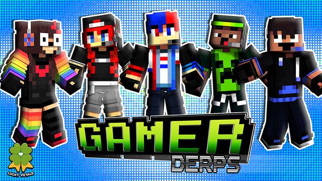 Thumbnail of the Minecraft Bedrock Marketplace product Gamer Derps created by The Lucky Petals.