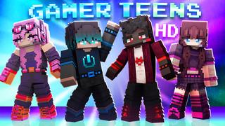 Thumbnail of the Minecraft Bedrock Marketplace product Gamer Teens HD created by The Lucky Petals.