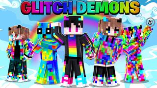 Thumbnail of the Minecraft Bedrock Marketplace product Glitch Demons 2 created by The Lucky Petals.