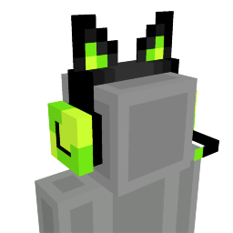 Thumbnail of the Minecraft Bedrock Marketplace product Green Cat Headset created by The Lucky Petals.