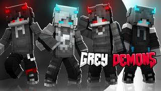 Thumbnail of the Minecraft Bedrock Marketplace product Grey Demons created by The Lucky Petals.