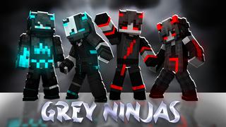 Thumbnail of the Minecraft Bedrock Marketplace product Grey Ninjas created by The Lucky Petals.