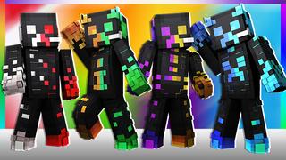 Thumbnail of the Minecraft Bedrock Marketplace product Hacker Creeper Skins created by The Lucky Petals.