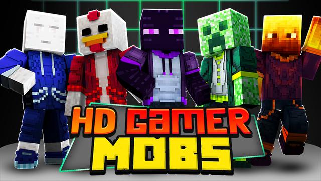 Thumbnail of the Minecraft Bedrock Marketplace product HD GAMER MOBS created by The Lucky Petals.