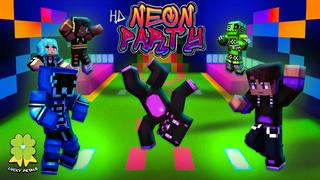 Thumbnail of the Minecraft Bedrock Marketplace product HD Neon Party created by The Lucky Petals.