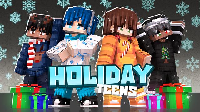 Thumbnail of the Minecraft Bedrock Marketplace product Holiday Teens created by The Lucky Petals.