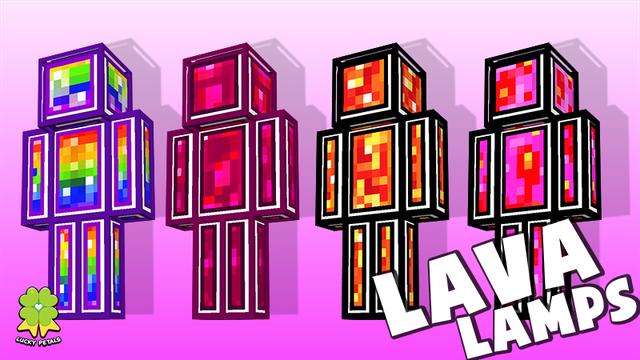 Thumbnail of the Minecraft Bedrock Marketplace product Lava Lamps created by The Lucky Petals.