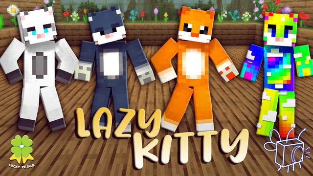 Thumbnail of the Minecraft Bedrock Marketplace product Lazy Kitty created by The Lucky Petals.