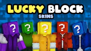 Thumbnail of the Minecraft Bedrock Marketplace product Lucky Block Skins created by The Lucky Petals.