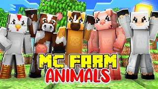 Thumbnail of the Minecraft Bedrock Marketplace product MC Farm Animals created by The Lucky Petals.
