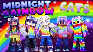 Thumbnail of the Minecraft Bedrock Marketplace product Midnight Rainbow Cats created by The Lucky Petals.