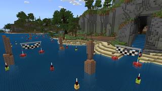 Screenshot of the Minecraft Bedrock Marketplace product Millionaire Cave Mansion created by The Lucky Petals.