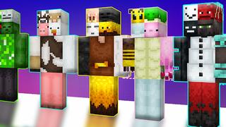 Thumbnail of the Minecraft Bedrock Marketplace product Mob Mix HD created by The Lucky Petals.
