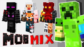 Thumbnail of the Minecraft Bedrock Marketplace product Mob Mix created by The Lucky Petals.