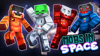 Thumbnail of the Minecraft Bedrock Marketplace product Mobs in Space created by The Lucky Petals.