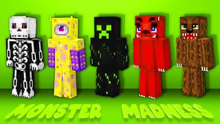 Thumbnail of the Minecraft Bedrock Marketplace product Monster Madness created by The Lucky Petals.