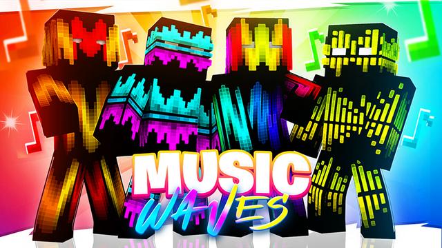 Thumbnail of the Minecraft Bedrock Marketplace product Music Waves created by The Lucky Petals.