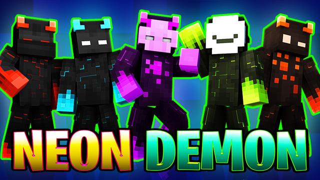 Thumbnail of the Minecraft Bedrock Marketplace product Neon Demon created by The Lucky Petals.