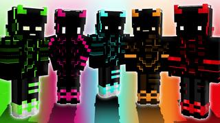Thumbnail of the Minecraft Bedrock Marketplace product Neon Gamer Demons created by The Lucky Petals.