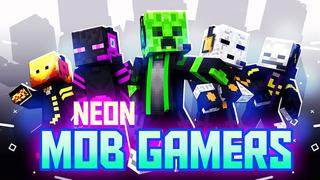 Thumbnail of the Minecraft Bedrock Marketplace product Neon Mob Gamers created by The Lucky Petals.