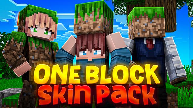 Thumbnail of the Minecraft Bedrock Marketplace product One Block Skin Pack created by The Lucky Petals.