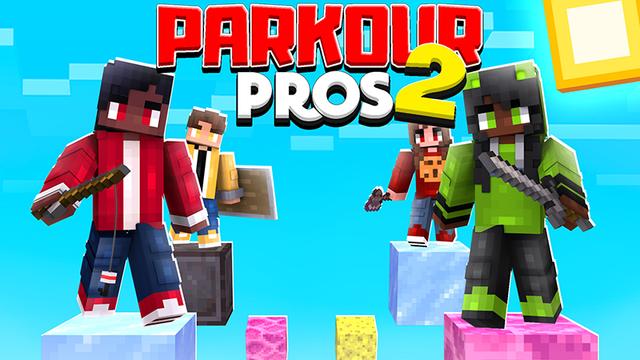 Thumbnail of the Minecraft Bedrock Marketplace product Parkour Pros 2 created by The Lucky Petals.