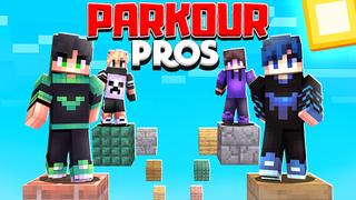 Thumbnail of the Minecraft Bedrock Marketplace product Parkour Pros created by The Lucky Petals.
