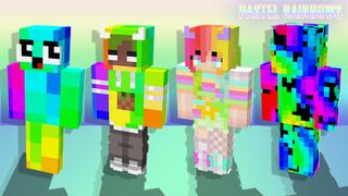 Thumbnail of the Minecraft Bedrock Marketplace product Pastel Rainbows created by The Lucky Petals.