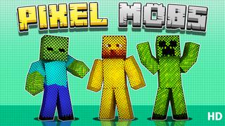 Thumbnail of the Minecraft Bedrock Marketplace product Pixel Mobs HD created by The Lucky Petals.