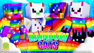 Thumbnail of the Minecraft Bedrock Marketplace product Rainbow Cats created by The Lucky Petals.