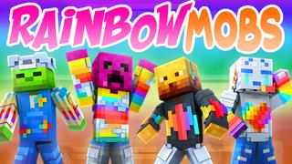 Thumbnail of the Minecraft Bedrock Marketplace product Rainbow Mobs created by The Lucky Petals.