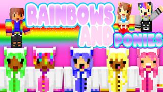 Thumbnail of the Minecraft Bedrock Marketplace product Rainbows and Ponies created by The Lucky Petals.