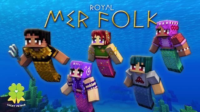 Thumbnail of the Minecraft Bedrock Marketplace product Royal Mer Folk created by The Lucky Petals.