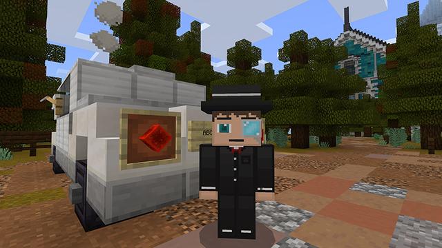Screenshot of the Minecraft Bedrock Marketplace product Secrets of the Haunted Mansion created by The Lucky Petals.