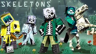 Thumbnail of the Minecraft Bedrock Marketplace product Skeletons created by The Lucky Petals.