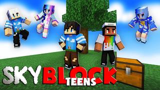 Thumbnail of the Minecraft Bedrock Marketplace product Sky Block Teens created by The Lucky Petals.