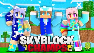 Thumbnail of the Minecraft Bedrock Marketplace product SkyBlock Champs created by The Lucky Petals.