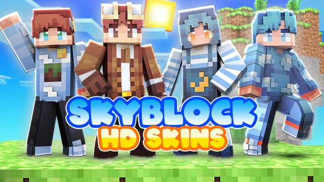 Thumbnail of the Minecraft Bedrock Marketplace product SkyBlock HD Skins created by The Lucky Petals.
