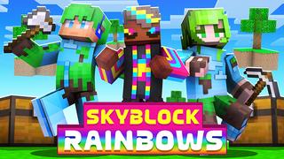 Thumbnail of the Minecraft Bedrock Marketplace product SkyBlock Rainbows created by The Lucky Petals.