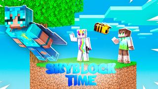 Thumbnail of the Minecraft Bedrock Marketplace product SkyBlock Time created by The Lucky Petals.
